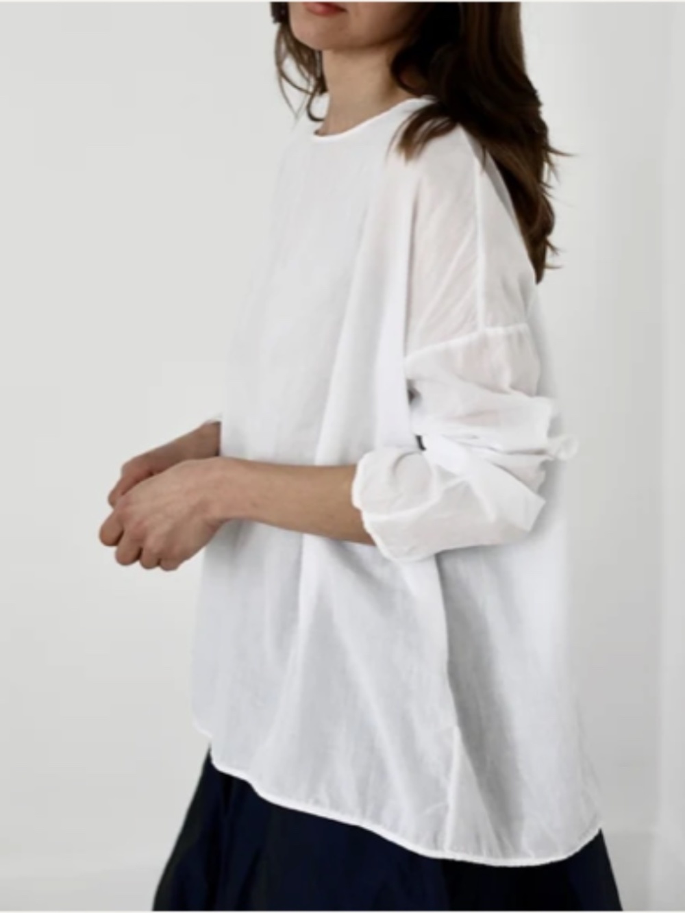 ALBUM DI FAMIGLIA Serie Numerata #08 The Long Sleeves T-Shirt TL in White Airy